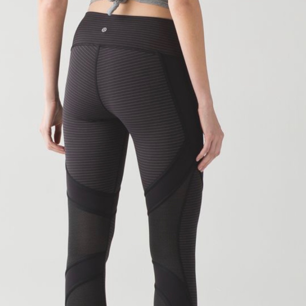 Lululemon Leggings Pants Stripe Conduit Tight Size 8 NWT!